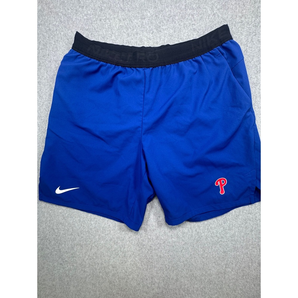Nike Pro Philadelphia Phillies MLB Authentic Collection Dri-FIT Shorts Mens XL